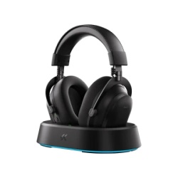 McHose V9 Turbo 60mm/Tri-mode/2000mAh/Steel Black + Charging Dock RGB Bežične gaming slušalice