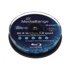 MediaRange MR509/SP10 BLU-RAY 50GB BD-R DL/ PRINT 6X ( 5250MRP6/Z )-1