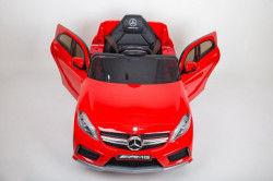 Mercedes A 45 AMG Licencirani auto za decu na akumulator sa kožnim sedištem i mekim gumama - Crveni - Img 3
