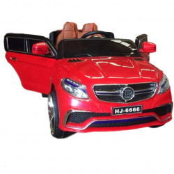 Mercedes AMG auto na akumulator za decu sa kožnim sedištima i mekim gumama (6666) - crveni - Img 2