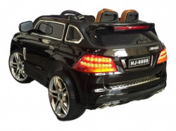 Mercedes AMG auto na akumulator za decu sa kožnim sedištima i mekim gumama (6666) - crni - Img 2