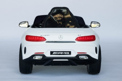 Mercedes AMG GTR Licencirani Auto na akumulator sa kožnim sedištem i mekim gumama - Beli ( AMG GTR ) - Img 5