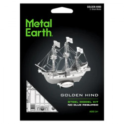 Metal Earth 3D metalna maketa - engleska galija Golden Hind ( 502466 ) - Img 3