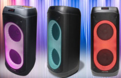 Microlab PT802W karaoke zvucnik 200W, bluetooth, LED, 11,1V/4400mAh, TWS, Aux, USB, microSD, + Mic*2 - Img 1