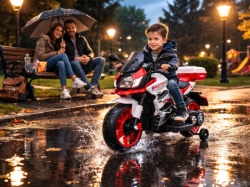 Motor na akumulator za decu model 2 srednja veličina- Crveni