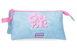 Movom Girl Power prazna pernica sa 3 pregrade - plava ( 30.743.41 )