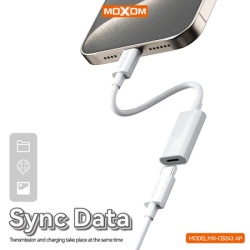 Moxom Adapter otg mx-cb243 type-c na lightning beli ( AD447 )-3