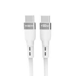 Moxom mx-cb186 silicone type c na type c 100w 1m beli USB data kabal ( u2165 )