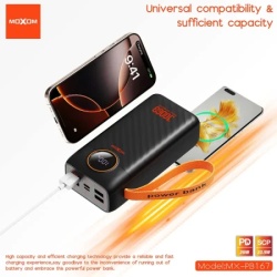 Moxom mx-pb167 fast 20w pd+22.5w 30000mah 3a crni Power bank ( BAT2670 )