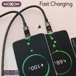 Moxom Usb data kabal lx-cb842 100w type-c 1.2m crni ( U2204 )-2