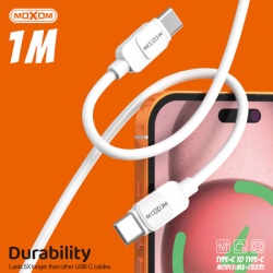 Moxom Usb data kabal mx-cb231 pd 60w type-c na type-c 1m beli ( U2078 )-3