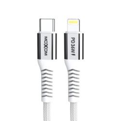 Moxom Usb data kabal mx-cb236 pd 36w type-c na lightning 1m beli ( U2077 )