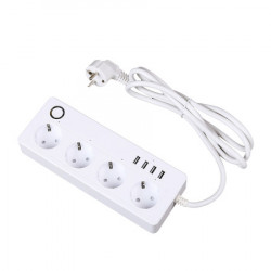 MOYE Voltaic Smart Power Strip V2 4 EU Plugs + 4 USB Plugs 3680W 16A ( 045433 ) - Img 1