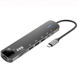 MS USB HUB C300, HDMI+USB3.0+USB2.0+PD+TYPE C+SD+RJ45 100 M, MS ( 0001292177 )