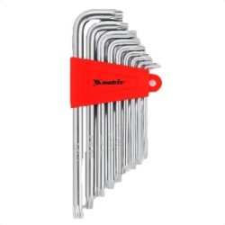 MTX 123129 Set Torx ključeva T10,15,20,25,27,30,40,45,50, CrV čelik, 9 delova ( MTX 123129 )