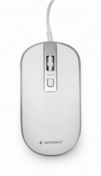 MUS-4B-06-WS Gembird Opticki mis 800-1200Dpi 4-button 99mm white/silver USB - Img 3