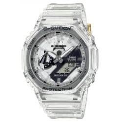 Muški casio g shock transparentni sportski ručni sat sa belim silikonskim kaišem ( ga-2140rx-7aer ) - Img 1