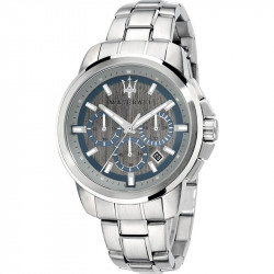 Muški maserati successo hronograf sivo srebrni sportski ručni sat sa metalnim kaišem ( r8873621006 )