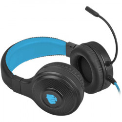 Natac Fury Warhawk gaming headset with volume control, 3.5mm stereo, LED backlit (USB), black/blue ( NFU-1585 ) - Img 2