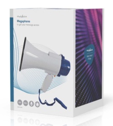 Nedis MEPH150WT Megafon 115dB, max.250m ugradjena sirena i funkcija snimanja, Blue/White-9
