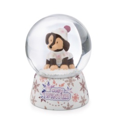 Novogodišnja glitter kugla kuče - 6.5cm nici 49353 ( 72027 )