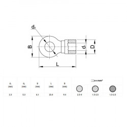 Okasta stopica 5,3mm ( KSZ5 ) - Img 2