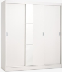 Ormar 179x201 sa ogledalom bela