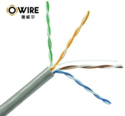 Owire LAN UTP kabl Cat5E Solid/CCA/0,5mm/Sivi/305m-3