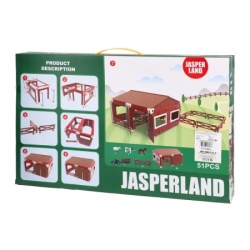 Ozzo jasperland igračka set farma traktor sa prikolicom ( 867113 )-2