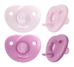Philips Avent varalica soothie 0-6m (2kom) - pink/l.pink ( SCF099/27 )