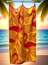 Plažni peškir Flamingo Tropic - 94x168 cm 100% Pamuk ( VLK000680-FlamingoTropic )
