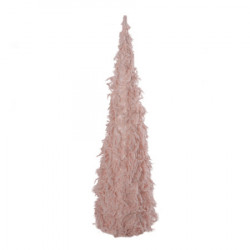 Plush cone, jelka, plišana, roze, LED, 80cm ( 761033 ) - Img 2