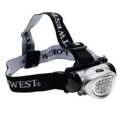Portwest Naglavna led lampa pa50 srebrna/crna ( 54727 )
