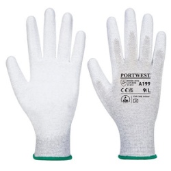 Portwest Rukavice a199 - antistatik sa pu dlanom, sive, vel.xxl ( 67129 )
