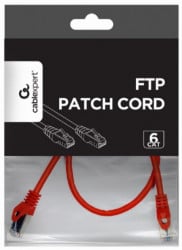 PP6-0.5M/R Gembird Mrezni kabl, CAT6 FTP Patch cord 0.5m red - Img 2