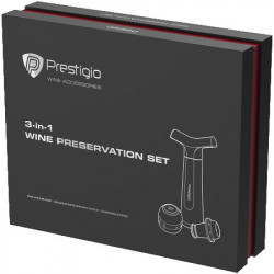 Prestigio manual vacuum wine stopper with stoppers and champane stopper ( PWA102PS ) - Img 4