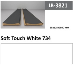 Profil Zidni MDF LB-3821 Soft Touch White (734) 2800x128x18mm ( 026-046 )