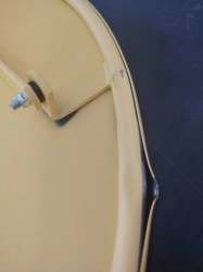 Proizvod sa nedostatkom - OUTLET - Alberg Retro žuti bistro set 2 stolice + sto Loretto ( KLK035-YELLOW ) - Img 5
