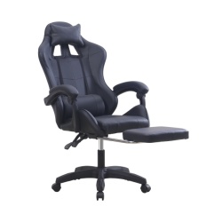 Proizvod sa nedostatkom - OUTLET - Trick Gejmerska Stolica 1020 u crnoj boji sa Dodatkom za Noge