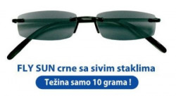 Prontoleggo naočare za sunce sa dioptrijom Fly Sun (crne sa sivim staklima +3.50 , braon sa braon staklima+3.00, +3. - Img 3