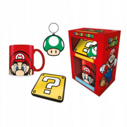 Pyramid International Super Mario (Mario) Mug Coaster & KeychaIn ( 045214 )