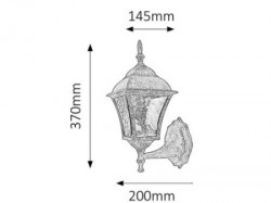 Rabalux Toscana spoljna zidna svetiljka ( 8392 ) - Img 3
