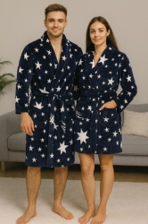 Ready Bade mantil - Teget sa zvezdama (S, M, L, XL, XXL)