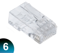 RJ45 konektor UTP cat6 100kom. ( RJ45-017 )