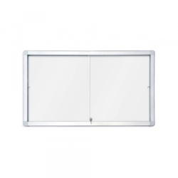 Rocada Tabla oglasna 8xA4, bela magnetna, klizna vrata, 94 x 68 ( M010 )