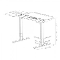 S-BOX MD 223R noge za sto - 2 motora - Img 3