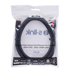 S-link sl-hdm4k011 hdmi na hdmi m/m v2.0 4k/60hz 1,5m Kabl -3