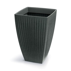 Saksija Latia kvadratna visoka 40cm - granit intenziv 462GR ( 20100 )