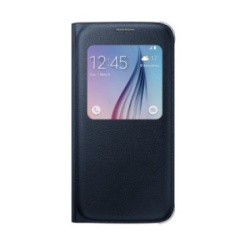 Samsung maska sa preklopom i prozorom, s7, crna ( ef-cg930-pbe )