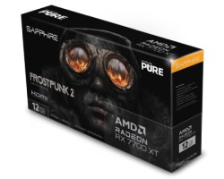 Sapphire RX 7700 XT AMD Radeon pure 12GB 192bit  Frostpunk 2 Edition 12GB (11335-08-50G) bela grafička karta-2